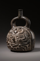 Gabelhalsgefäß, Moche II, ca. 100 - 300 n.Chr., Peru, Moche, Größe: H: 18,2 cm (H: 7.2 inch), ID: 3053499 - 2/7