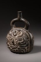 Gabelhalsgefäß, Moche II, ca. 100 - 300 n.Chr., Peru, Moche, Größe: H: 18,2 cm (H: 7.2 inch), ID: 3053499 - 3/7