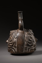 Gabelhalsgefäß, Moche II, ca. 100 - 300 n.Chr., Peru, Moche, Größe: H: 18,2 cm (H: 7.2 inch), ID: 3053499 - 4/7