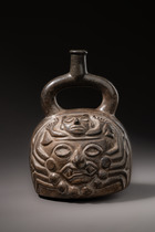 Gabelhalsgefäß, Moche II, ca. 100 - 300 n.Chr., Peru, Moche, Größe: H: 18,2 cm (H: 7.2 inch), ID: 3053499 - 5/7