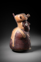 Schamanengefäß, Mittlerer Horizont, ca. 400 - 600 n.Chr., Peru, Huari, Größe: H: 21 cm (H: 8.3 inch), ID: 3053518 - 3/6