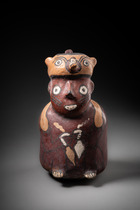 Schamanengefäß, Mittlerer Horizont, ca. 400 - 600 n.Chr., Peru, Huari, Größe: H: 21 cm (H: 8.3 inch), ID: 3053518 - 6/6