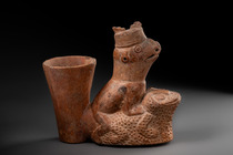 Vessel: zoomorphic hybrid creatures, ca. 200 BC - 200 AD, Peru, Vicus, Piura River Valley, Size: H: 20,3 cm (H: 8.0 inch), ID: 3053497 - 2/6