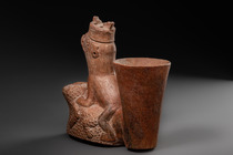 Vessel: zoomorphic hybrid creatures, ca. 200 BC - 200 AD, Peru, Vicus, Piura River Valley, Size: H: 20,3 cm (H: 8.0 inch), ID: 3053497 - 4/6