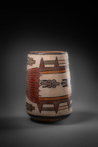 Gobelet "kero", vers 400 av. J.-C., Pérou, Nazca, Taille: H: 14,2 cm (H: 5.6 inch), ID: 3053500 - 2/5