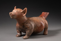 Dog-shaped vessel, Protoclassic, ca. 100 BC - 250 AD, Mexico, Colima, Size: H: 22 cm, L: 39,5 cm (H: 8.7 inch, L: 15.6 inch), ID: 3053306 - 4/6