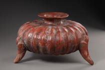 Large ceramic vessel, Protoclassic, ca. 100 BC - 250 AD, Mexico, Colima, Size: H: 22,5 cm, D: 34 cm (H: 8.9 inch, D: 13.4 inch), ID: 3053307 - 3/5