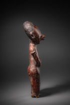 Standing anthropomorphic figure, Protoclassic, ca. 100 BC - 250 AD, Mexico, Nayarit, Chinesco, Size: H: 35 cm (H: 13.8 inch), ID: 3053517 - 3/6