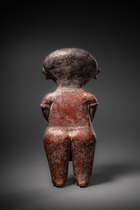 Standing anthropomorphic figure, Protoclassic, ca. 100 BC - 250 AD, Mexico, Nayarit, Chinesco, Size: H: 35 cm (H: 13.8 inch), ID: 3053517 - 4/6