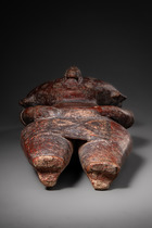 Standing anthropomorphic figure, Protoclassic, ca. 100 BC - 250 AD, Mexico, Nayarit, Chinesco, Size: H: 35 cm (H: 13.8 inch), ID: 3053517 - 5/6