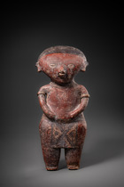 Standing anthropomorphic figure, Protoclassic, ca. 100 BC - 250 AD, Mexico, Nayarit, Chinesco, Size: H: 35 cm (H: 13.8 inch), ID: 3053517 - 6/6