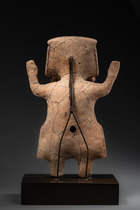 Standing figure "cara sonriente", Late Classic, ca. 600 - 900 AD, Mexico, Veracruz, Size: H: 38 cm (H: 15.0 inch), ID: 3053308 - 4/5