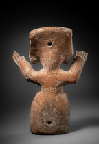 Stehende Figur "cara sonriente", Späte Klassik, ca. 600 - 900 n.Chr., Mexiko, Veracruz, Größe: H: 31,5 cm (H: 12.4 inch), ID: 3053309 - 4/6