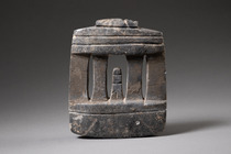 Tempelmodell, ca. 500 - 200 v.Chr., Mexiko, Guerrero, Mezcala, Größe: M: 12,5 cm x 10,5 cm (M: 4.9 inch x 4.1 inch), ID: 3053310 - 2/3