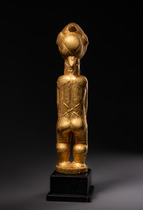 Figure féminine debout "sika blawa", Côte d'Ivoire, Baoulé, Taille: H: 36,5 cm (H: 14.4 inch), ID: 3053338 - 4/5