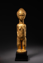 Figure féminine debout "sika blawa", Côte d'Ivoire, Baoulé, Taille: H: 36,5 cm (H: 14.4 inch), ID: 3053338 - 5/5