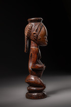 Kneeling female power figure, D. R. Congo, Tabwa, Size: H: 24 cm (H: 9.4 inch), ID: 3053339 - 3/6