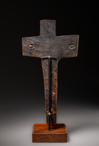 Kruzifix, Burkina Faso, Lobi, Größe: H: 29 cm (H: 11.4 inch), ID: 3053343 - 4/5