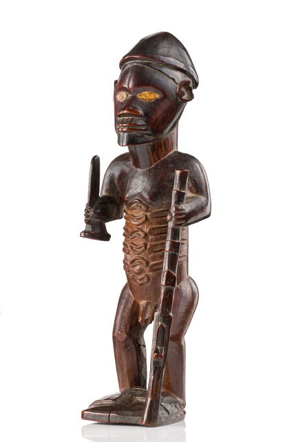 Stehende männliche Figur "mukuya", D. R. Kongo, Bembe, Größe: H: 17,5 cm (H: 6.9 inch), ID: 3053341