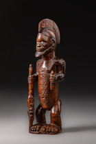 Stehende Figur "mukuya", D. R. Kongo, Bembe, Größe: H: 19 cm (H: 7.5 inch), ID: 3053340 - 5/7