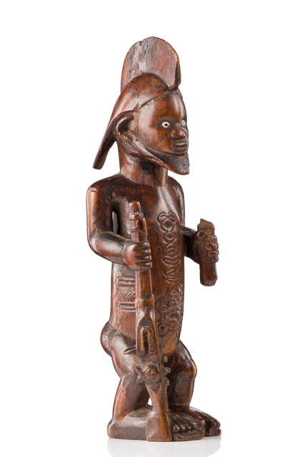 Stehende Figur "mukuya", D. R. Kongo, Bembe, Größe: H: 19 cm (H: 7.5 inch), ID: 3053340