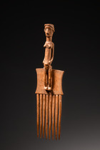 Peigne, R. D. Congo, Luba, Taille: H: 26 cm (H: 10.2 inch), ID: 3053356 - 2/4