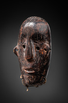 Miniaturmaske, D. R. Kongo, Lega, Größe: H: 12,5 cm (H: 4.9 inch), ID: 3053365 - 2/4