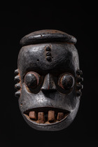 Masque facial "idiok ekpo", Nigéria, Ibibio, Taille: H: 23 cm (H: 9.1 inch), ID: 3053347 - 4/5