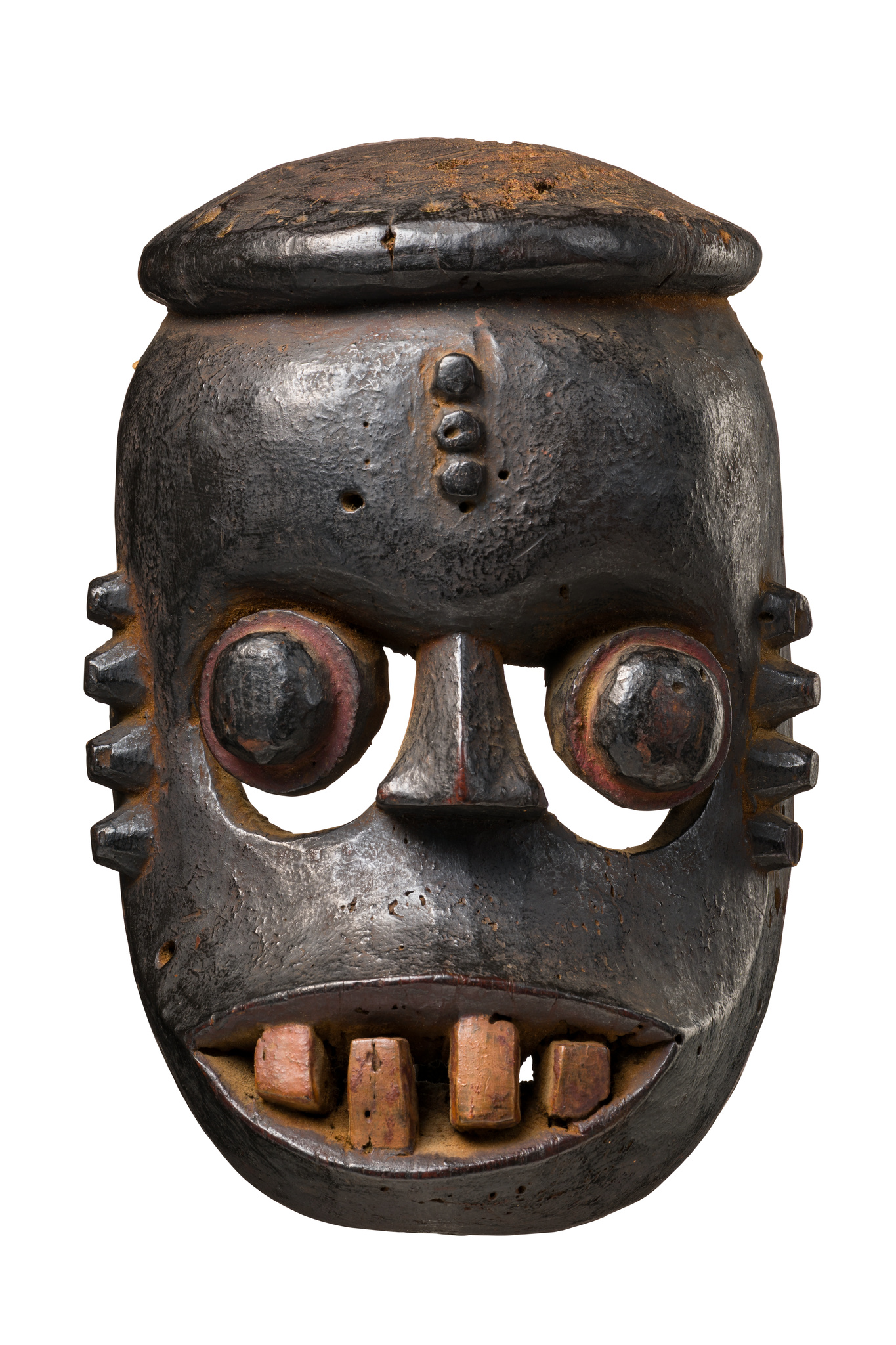 Masque facial "idiok ekpo", Nigéria, Ibibio, Taille: H: 23 cm (H: 9.1 inch), ID: 3053347