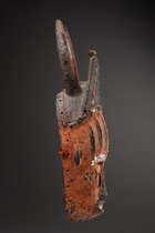Masque facial anthropomorphe, Nigéria, Urhobo, Taille: H: 42,5 cm (H: 16.7 inch), ID: 3053349 - 3/5