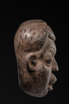 Anthropomorphic mask, Cameroon Grassfields, Bamileke, Size: H: 33 cm (H: 13.0 inch), ID: 3053359 - 3/4