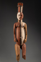 Female shrine figure "alusi", Nigeria, Igbo, Abiriba Master, Size: H: 132 cm (H: 52.0 inch), ID: 3053444 - 2/5
