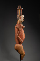 Female shrine figure "alusi", Nigeria, Igbo, Abiriba Master, Size: H: 132 cm (H: 52.0 inch), ID: 3053444 - 3/5