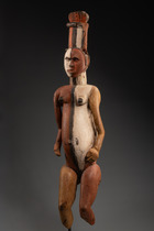 Female shrine figure "alusi", Nigeria, Igbo, Abiriba Master, Size: H: 132 cm (H: 52.0 inch), ID: 3053444 - 5/5