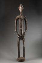 Weibliche Figur "deble", "doogele" oder "poro piibele", Côte d'Ivoire, Senufo, Größe: H: 148 cm (H: 58.3 inch), ID: 3053459 - 2/6