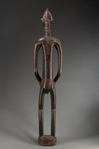 Weibliche Figur "deble", "doogele" oder "poro piibele", Côte d'Ivoire, Senufo, Größe: H: 148 cm (H: 58.3 inch), ID: 3053459 - 4/6