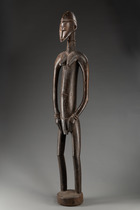 Weibliche Figur "deble", "doogele" oder "poro piibele", Côte d'Ivoire, Senufo, Größe: H: 148 cm (H: 58.3 inch), ID: 3053459 - 5/6