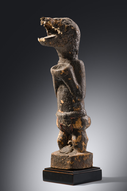 Figure zoomorphe " m'Botoumbo ", Côte d'Ivoire, Baoulé, Taille: H: 42 cm (H: 16.5 inch), ID: 3053417