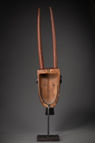 Hörnermaske, Gabun, Fang / Pangwe, Größe: H: 91 cm (H: 35.8 inch), ID: 3053438 - 3/5