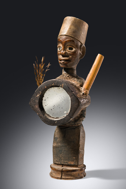 Magische Figur "nkisi nduda", D. R. Kongo, Bakongo, Größe: H: 21,5 cm (H: 8.5 inch), ID: 3053422