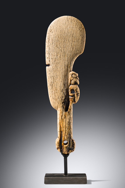 Massue de guerre "patu wahaika paraoa", Nouvelle-Zélande, Maori, Taille: L: 33 cm (L: 13.0 inch), ID: 3053501