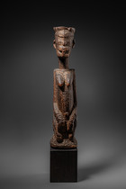 Kniende weibliche Figur, Mali, Dogon, Größe: H: 37,5 cm (H: 14.8 inch), ID: 3053483 - 5/6