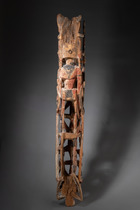 Elaborately carved "malagan", Papua New Guinea - Bismarck Archipelago - New Ireland, Size: H: 143 cm (H: 56.3 inch), ID: 3053605 - 2/2