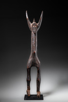 Stehende Figur mit erhobenen Armen, Mali, Bamana, Größe: H: 72,5 cm (H: 28.5 inch), ID: 3053527 - 2/5