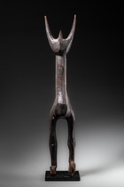 Stehende Figur mit erhobenen Armen, Mali, Bamana, Größe: H: 72,5 cm (H: 28.5 inch), ID: 3053527 - 4/5