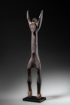 Stehende Figur mit erhobenen Armen, Mali, Bamana, Größe: H: 72,5 cm (H: 28.5 inch), ID: 3053527 - 5/5