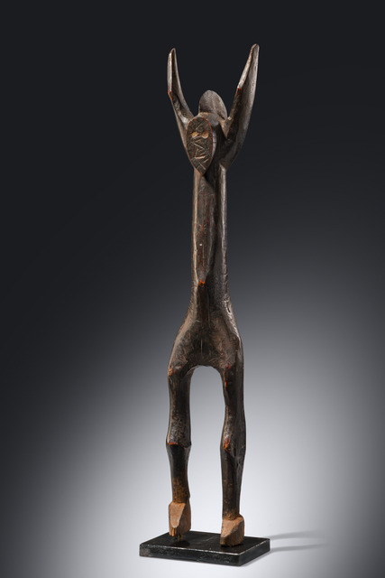 Figure debout aux bras levés, Mali, Bamana, Taille: H: 72,5 cm (H: 28.5 inch), ID: 3053527