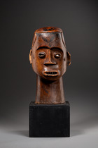 Anthropomorphic dance crest, Cameroon, Keaka, Size: H: 31 cm (H: 12.2 inch), ID: 3053473 - 2/5