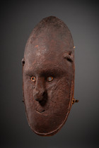 Face mask, Papua New Guinea - Ramu River, Size: H: 36 cm (H: 14.2 inch), ID: 3053479 - 2/5