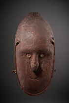 Face mask, Papua New Guinea - Ramu River, Size: H: 36 cm (H: 14.2 inch), ID: 3053479 - 4/5